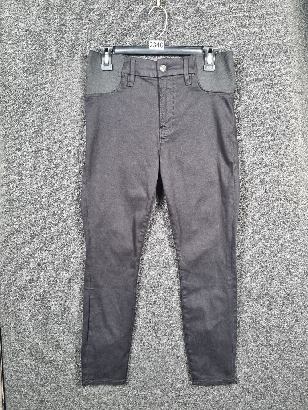 Good American Pants Womens 6 Black Stretch Skinny Maternity Panel Jegging USA